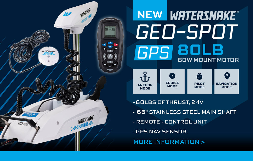 Watersnake Geo-Spot GPS 80lb Bow Mount Electric Motors Intro image