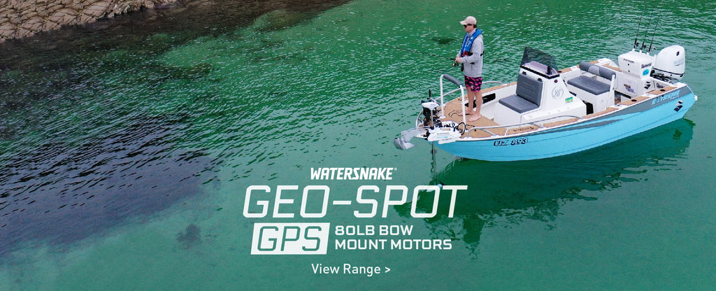 Watersnake Geo-Spot GPS 80LB Bow Mount Electric Trolling Motors Hero image