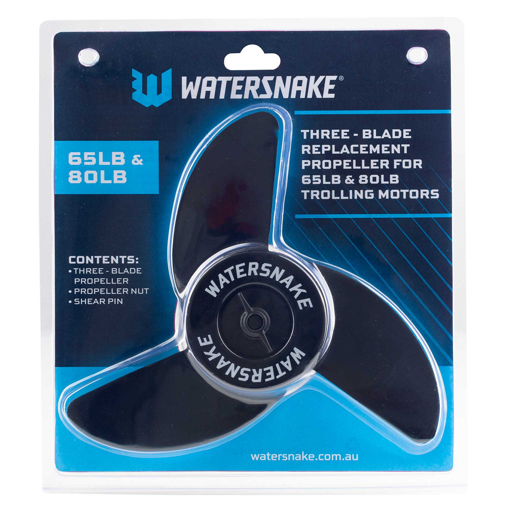 Watersnake 3-Bladed Prop Kit - Reinforced Nylon - Suit 65lb & 80lb