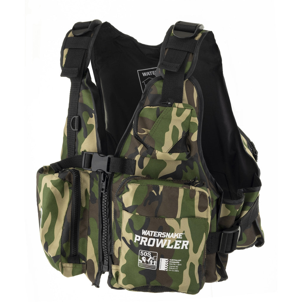 Watersnake Prowler Kayak Vest Level 50S Camo Adult-Small 40-50kg