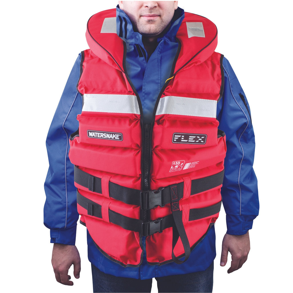 Watersnake Flex Life Jacket Level 150 Adult Medium 50-60Kg